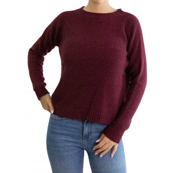 Maglioncino girocollo misto cashmere 